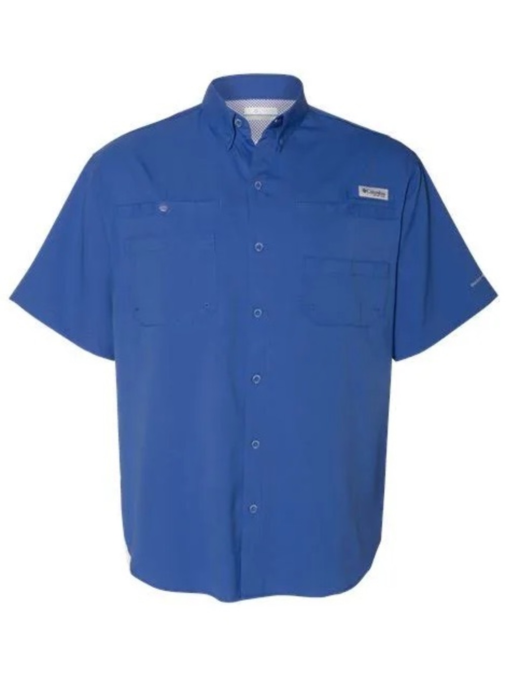 Columbia PFG Tamiami II Short Sleeve Fishing Shirt 2XL Cobalt Royal Blue